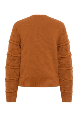 Strickjacke - caramel